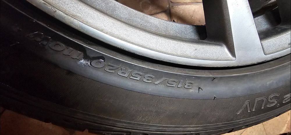 Set 4 jante BMW originale pe 20” cu anvelope Hankook – X5 E70