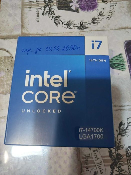 Intel Core i7 14700K процесор 20-ядрен, LGA1700 , Гаранция