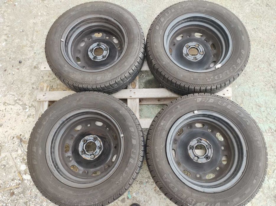 14 джанти 5х100 VolksWagen POLO 5J et35 Fulda 175/70/14 2017г 5-5,5мм