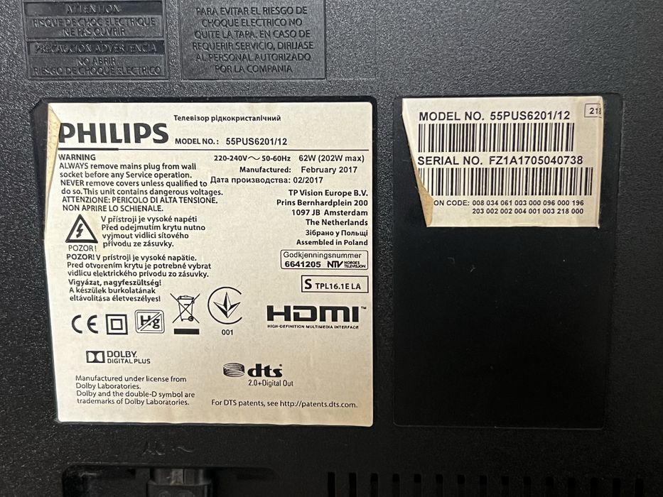 Philips 55pus6201