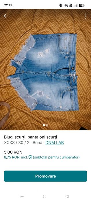 Pantaloni scurți dama mărime 30