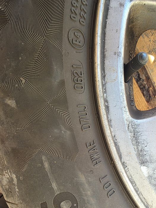 Jante aliaj originale audi cu cauciucuri vara Continental 195/65R15