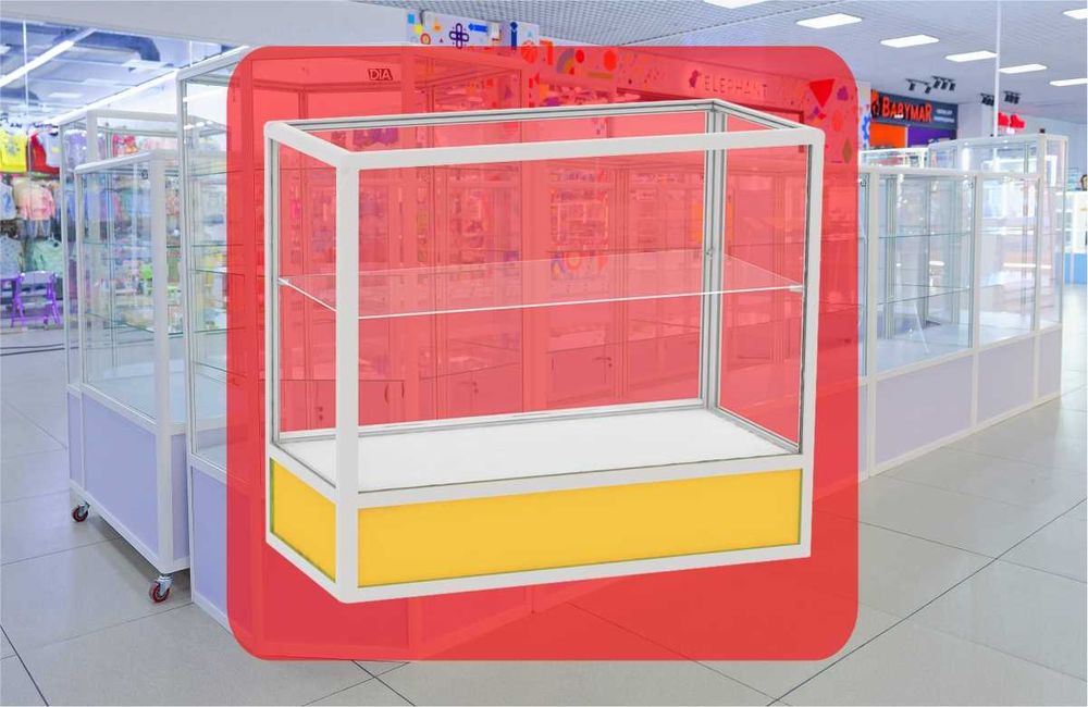 Oynaly prilavkalar, Акция,  savdo uskunalari vitrinalar stellajlar