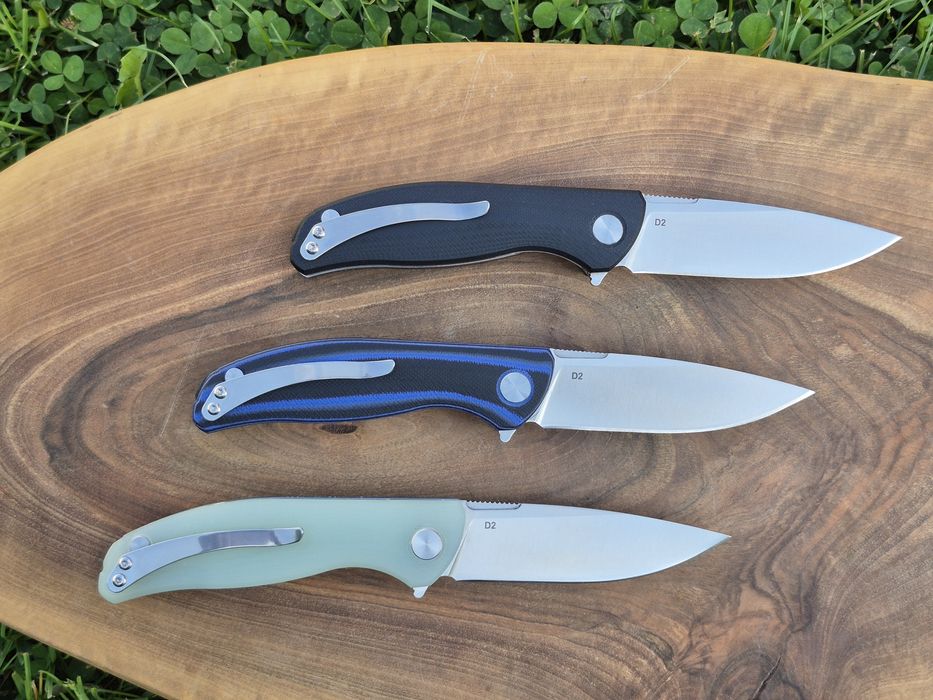 Сгъваем джобен нож SHIROGOROV,стомана D2,три цвята,SH207