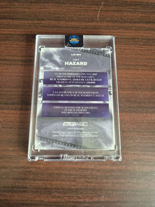 Eden Hazard Topps auto/50