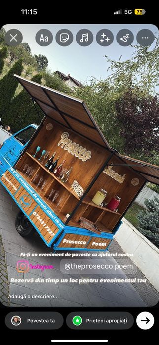 Toneta inghetata prosecco bar