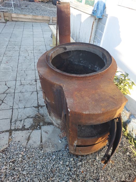 Печь котёл под казан