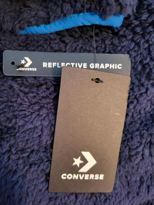 Converse Sherpa Fleece Jacket Half Zip Junior