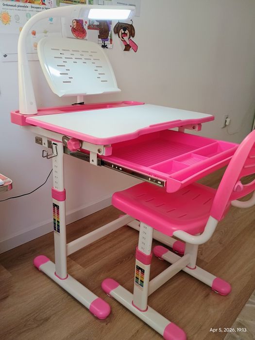 Birou ergonomic fete