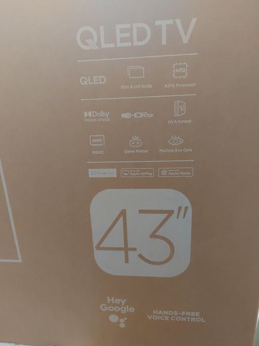 Tcl 43qled780k 4k qled ultra HD 43 inch Google tv