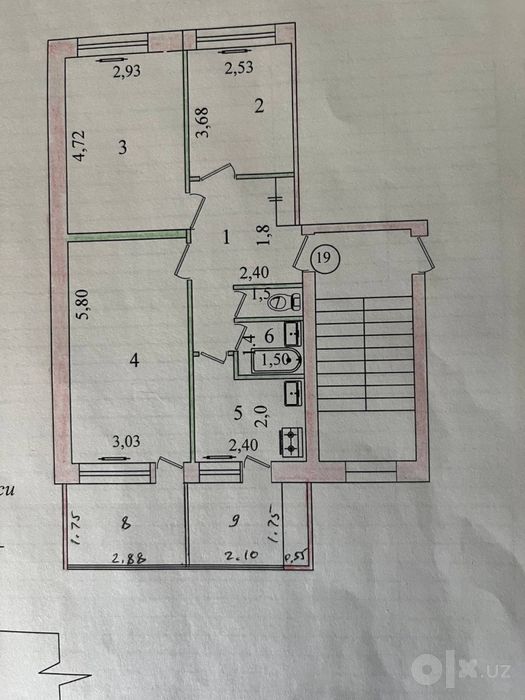 Продается 3-х комнатная квартира без ремонта