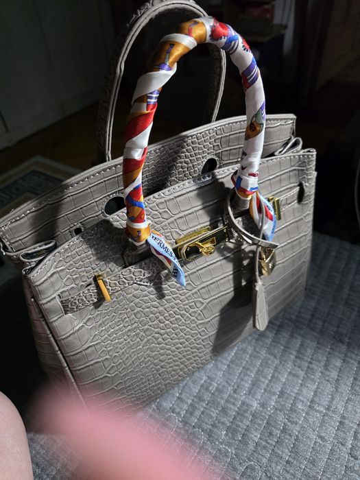 Сумка женская серая hermes