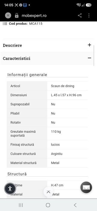 Set 4 scaune Mobexpert