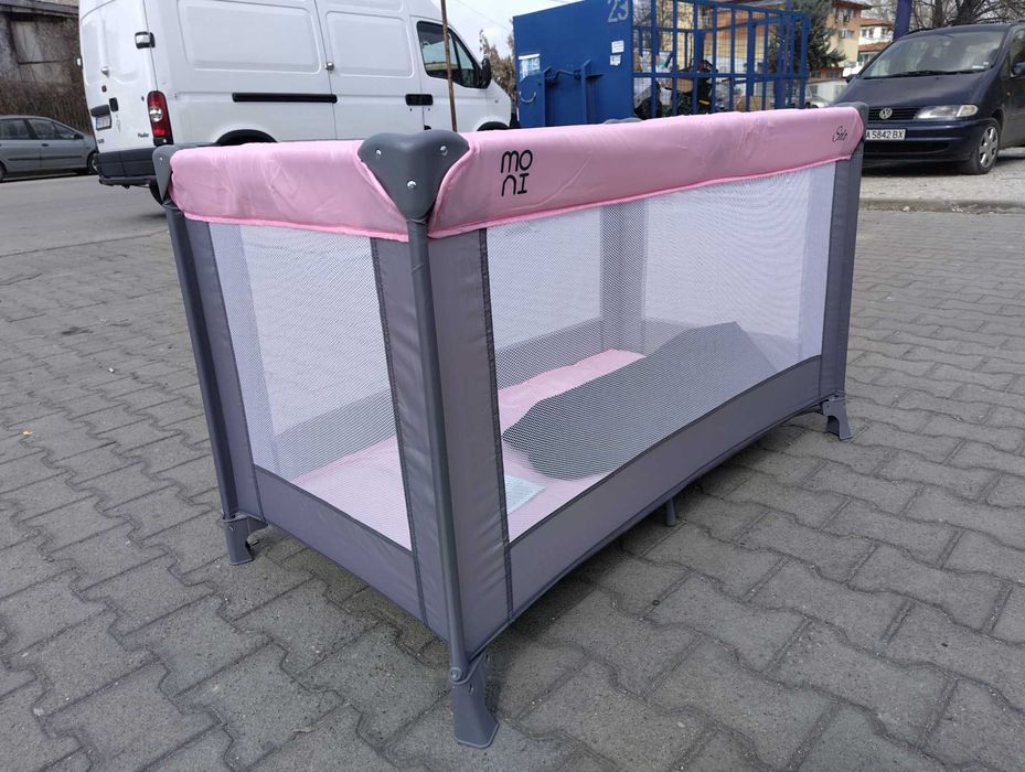 MONI Детска кошара SOLO розов