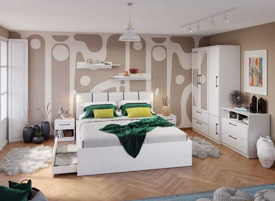 Set Dormitor Snow C22 tapitat / oglinda