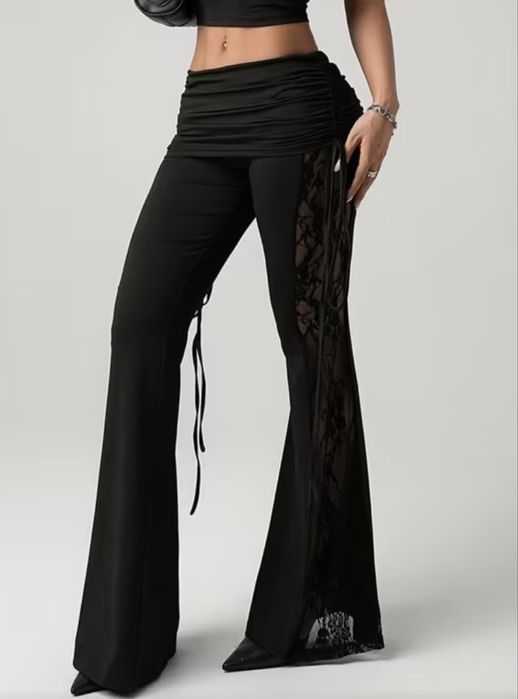 женские брюки кружевные