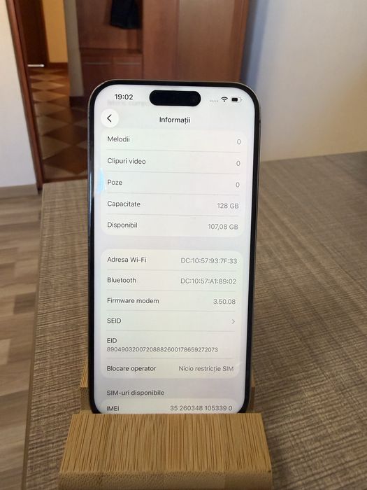 iPhone 15 Pro Silver 128 GB 80%