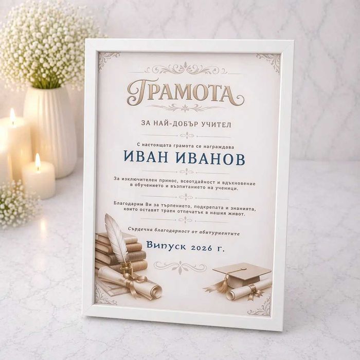 Подаръци за учители и ученици