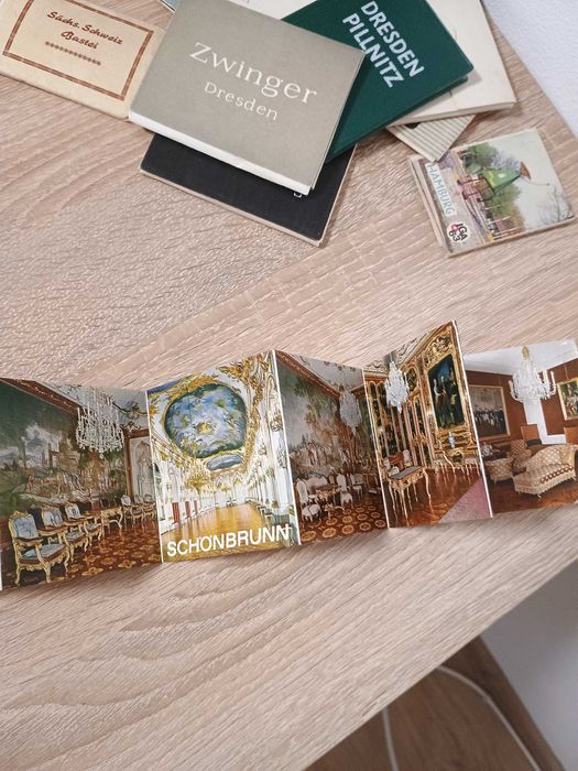 Miniatura Palatul Schonbrunn Vienna Austria carti postale ilustrate