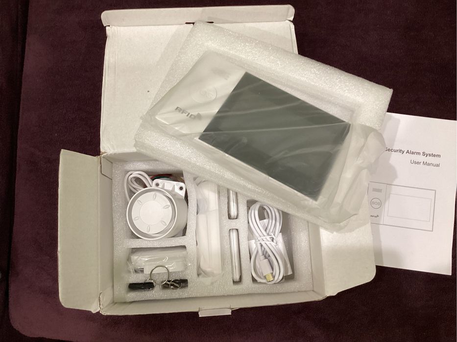 Alarma apartament Wireless LCD 4.3" Wifi GSM 4G, Onshop, Tuya Smart, 2x pir, Alb