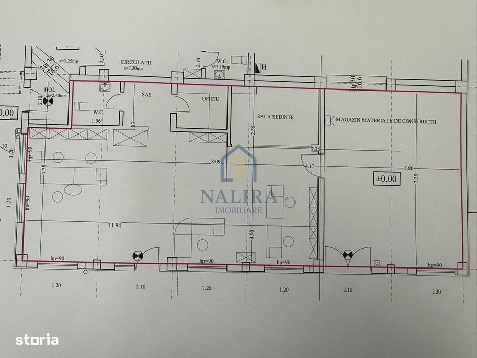 Spatiu comercial de inchiriat- parter - in cladire de birouri Olteniei - Mai multe
