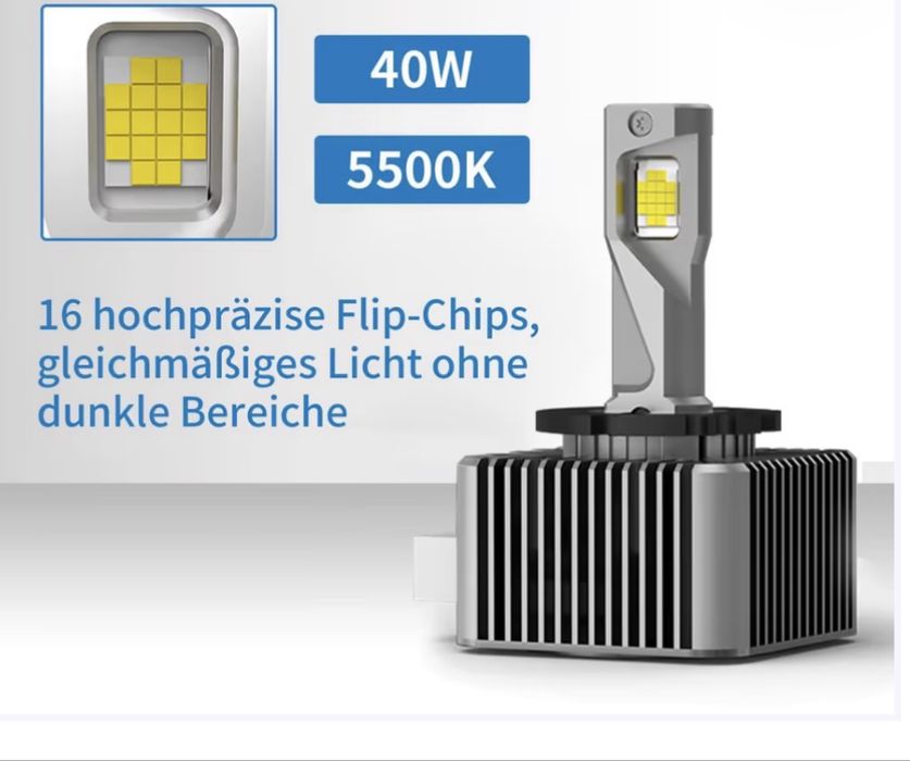 Becuri LED D1S 6000k sau 5500k