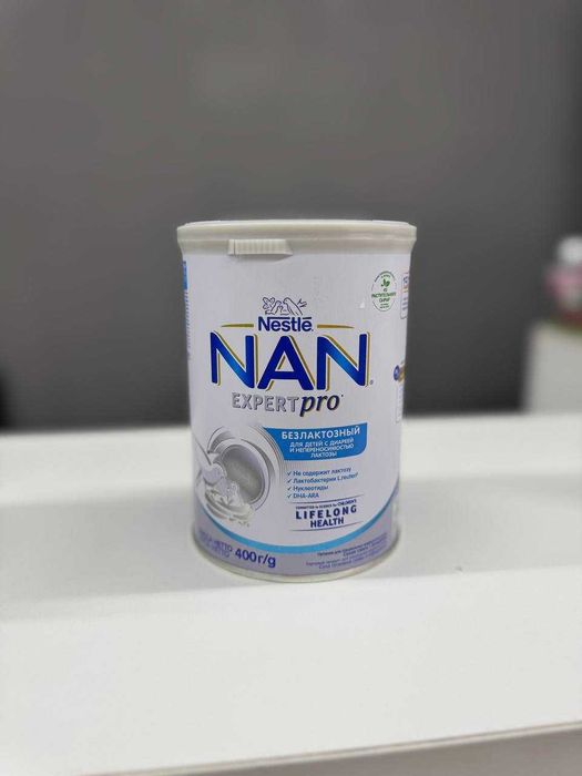 Nan 1,2,3,4, безлактозный, гипоаллергенный, тройной комфорт