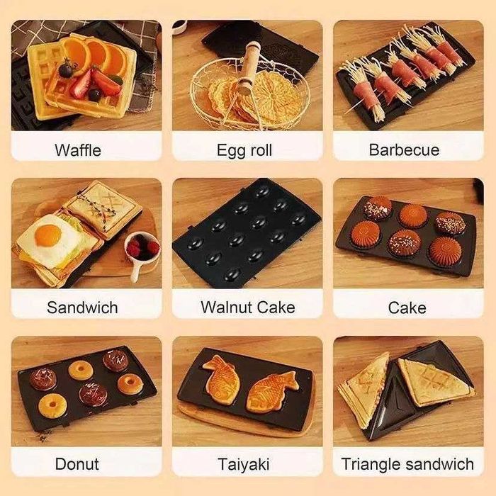 Sonifer 9в1 Сендвичница Тостер Вафельница Toster sf-6123