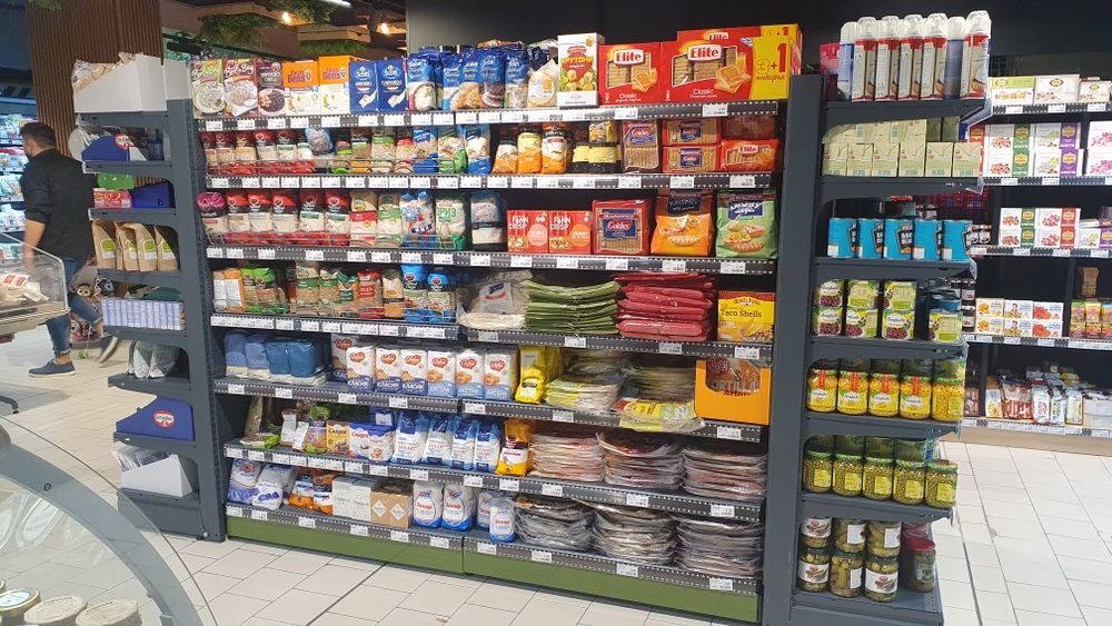 Крайстенен стелаж за магазин (нов)