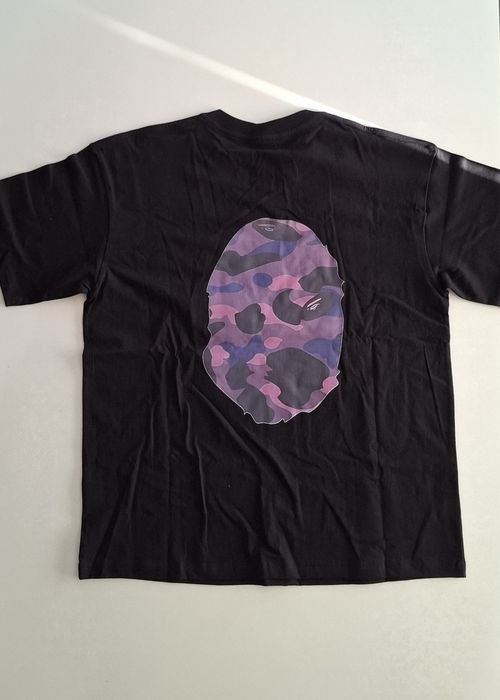 Tricou Bape Negru Print Mov, Marimea L