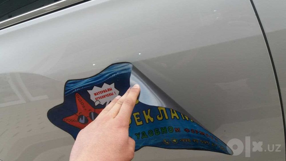 Автомобиллар учун «СЪЁМНАЯ РЕКЛАМА»  !!!