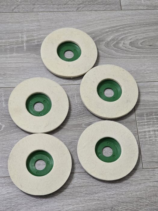 Disc Polizare Lână 125mm – Pachet 5 Bucăți, Orificiu 22mm