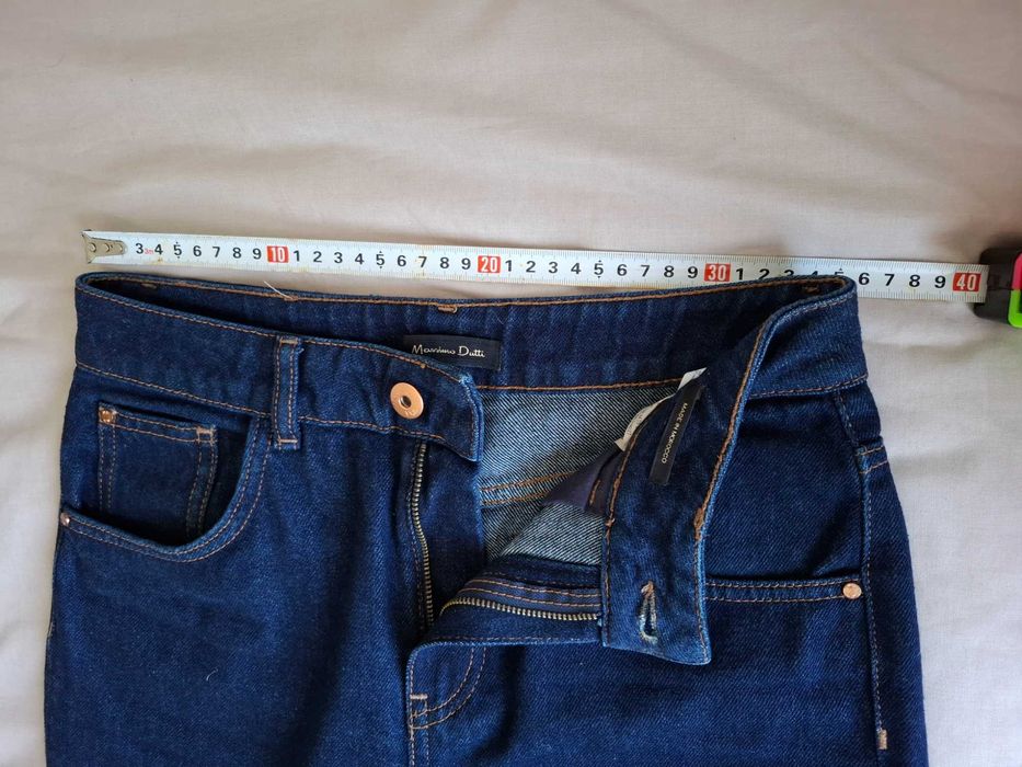 Тъмно сини дамски дънки Massimo Dutti