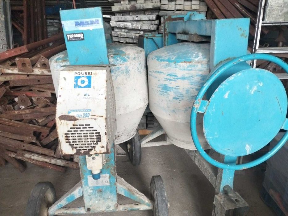 Betoniera silentiata si roaba pentru scripete