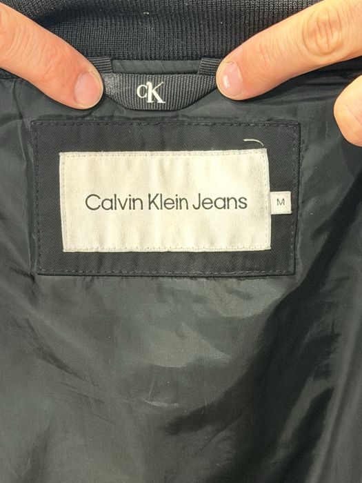 Мъжко бомбър яке с кожа Calvin Klein