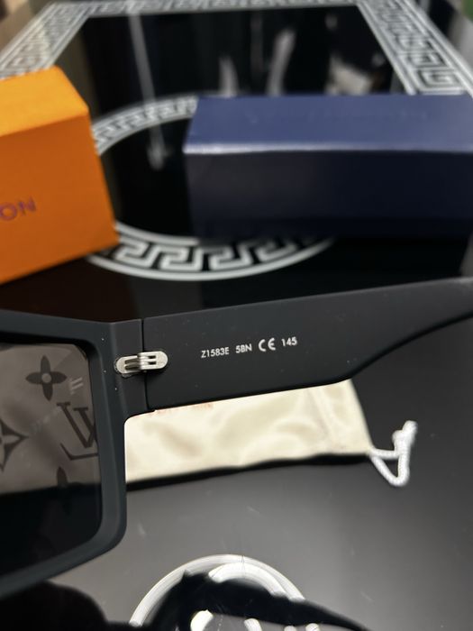 Ochelari Louis Vuitton Monogram Black Shield Luxury Design NOI cu Cutie