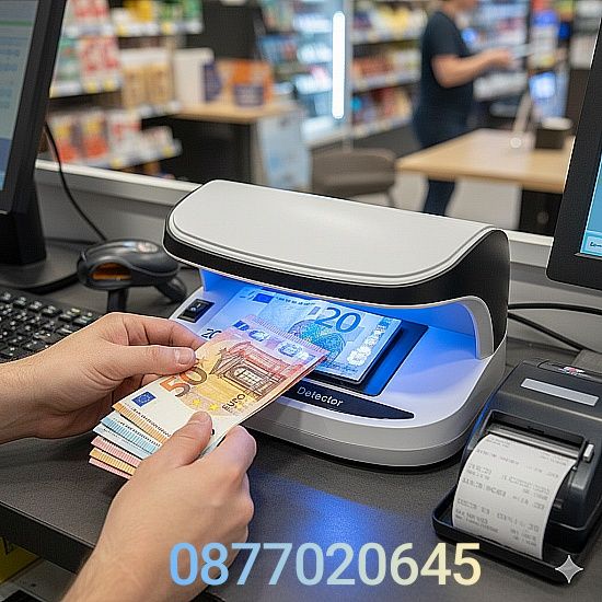 Детектор за банкноти, с батерия, UV LED светлина, проверка на банкноти