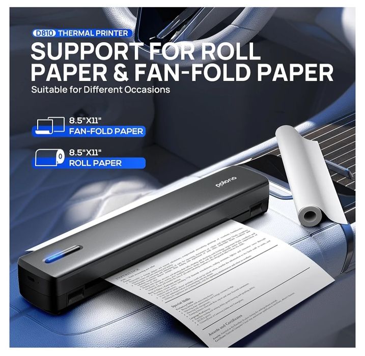 Imprimanta termica mobilă A4 Polono D810