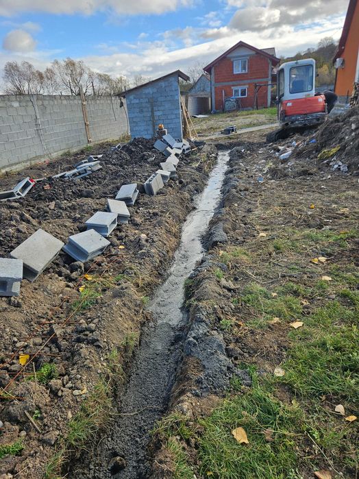 Excavări ,nivelari,terasamente fose septice