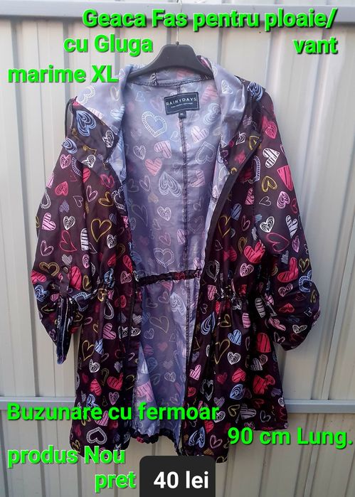 Geaca fas pt. vant/ploaie XL