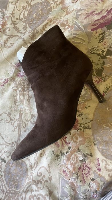 ботильон замшевый коричневая