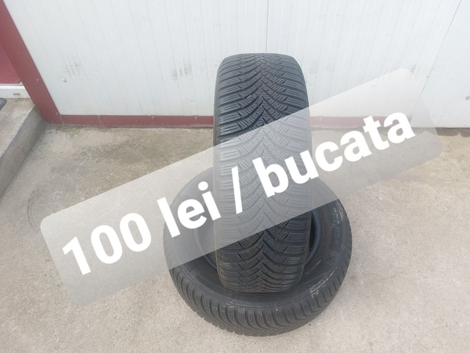100 lei bucata! Doua anvelope M+S/IARNA 195 60 15 Hankook