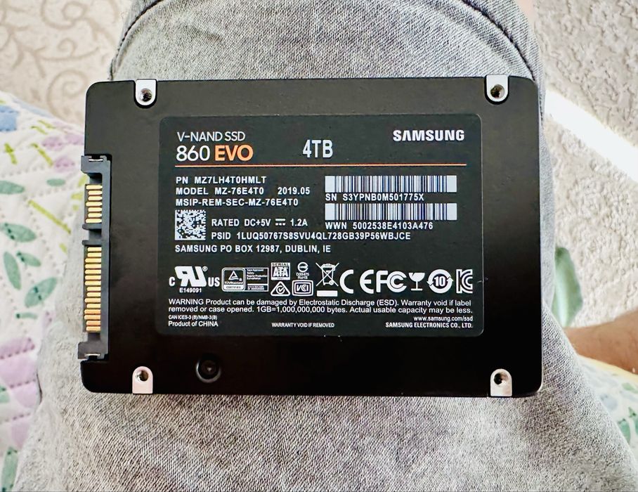 SSD Samsung 860 EVO 4TB SATA III