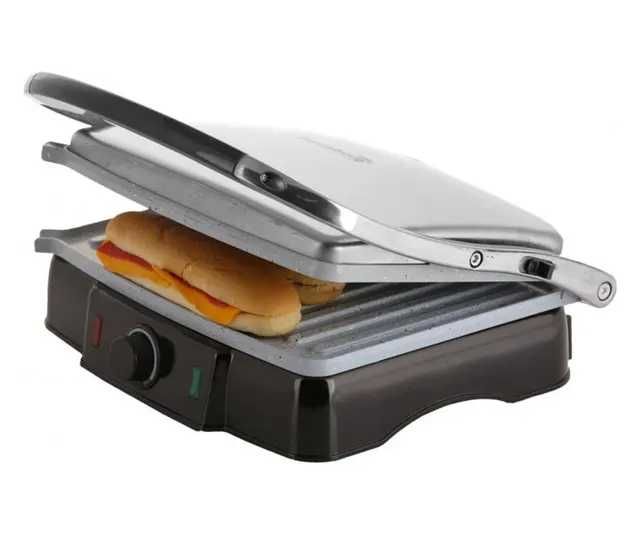 Сандвич скара и тостер Hausberg HB-533, 2200W, Отваряне на 180°