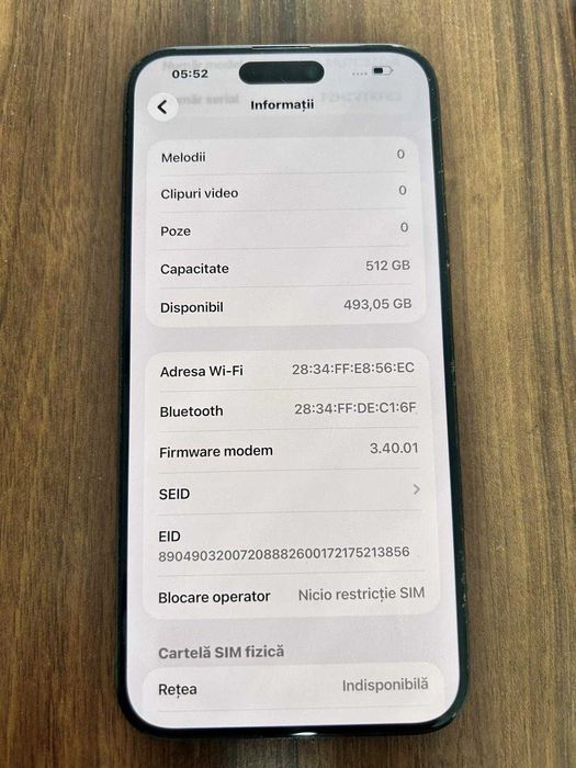 iphone 15 pro max 512 gb cutie factura huse incarcator original