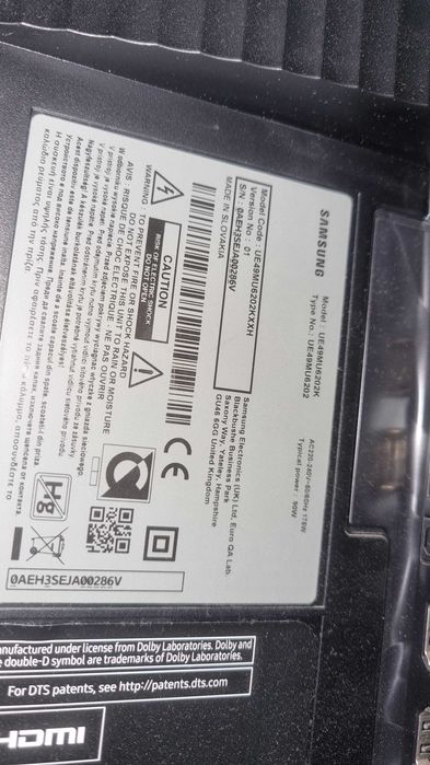 Televizor samsung curbat ecran defect
