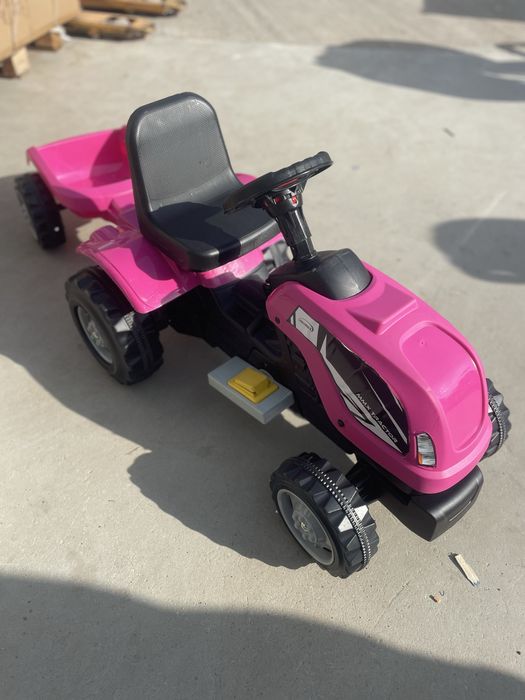 Tractor electric cu remorca Micromax MMX Pink