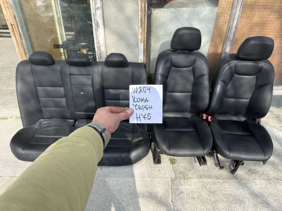 Салон за Mercedes-Benz C-Class W204 седан кожа черен ном 75