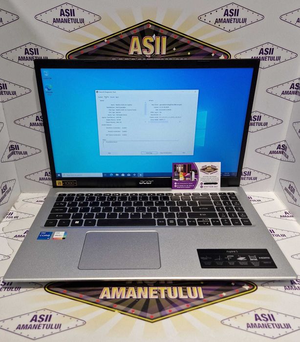 Laptop Acer Aspire 5, procesor i5-1135G7, 16Gb Ram, SSD 512 Gb