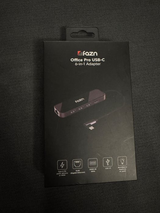FAZN офис адаптор 6-в-1 USB C